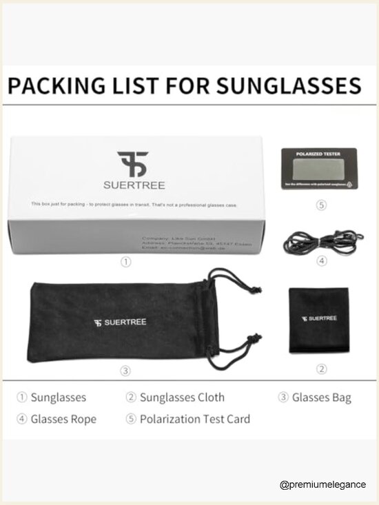 Rectangle Polarized Sunglasses TR90 Frame UV400 TAC Lens Chunky Thick main image 6